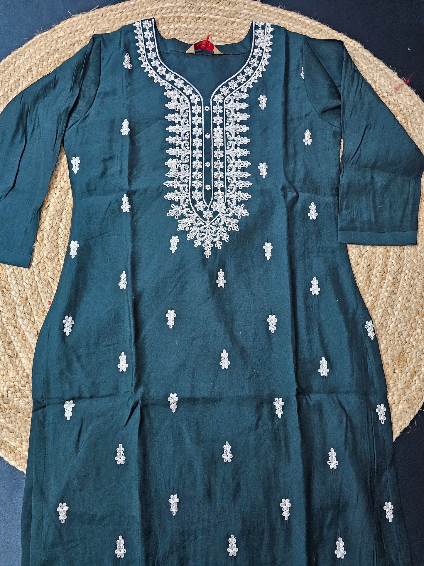 Dark green kurti
