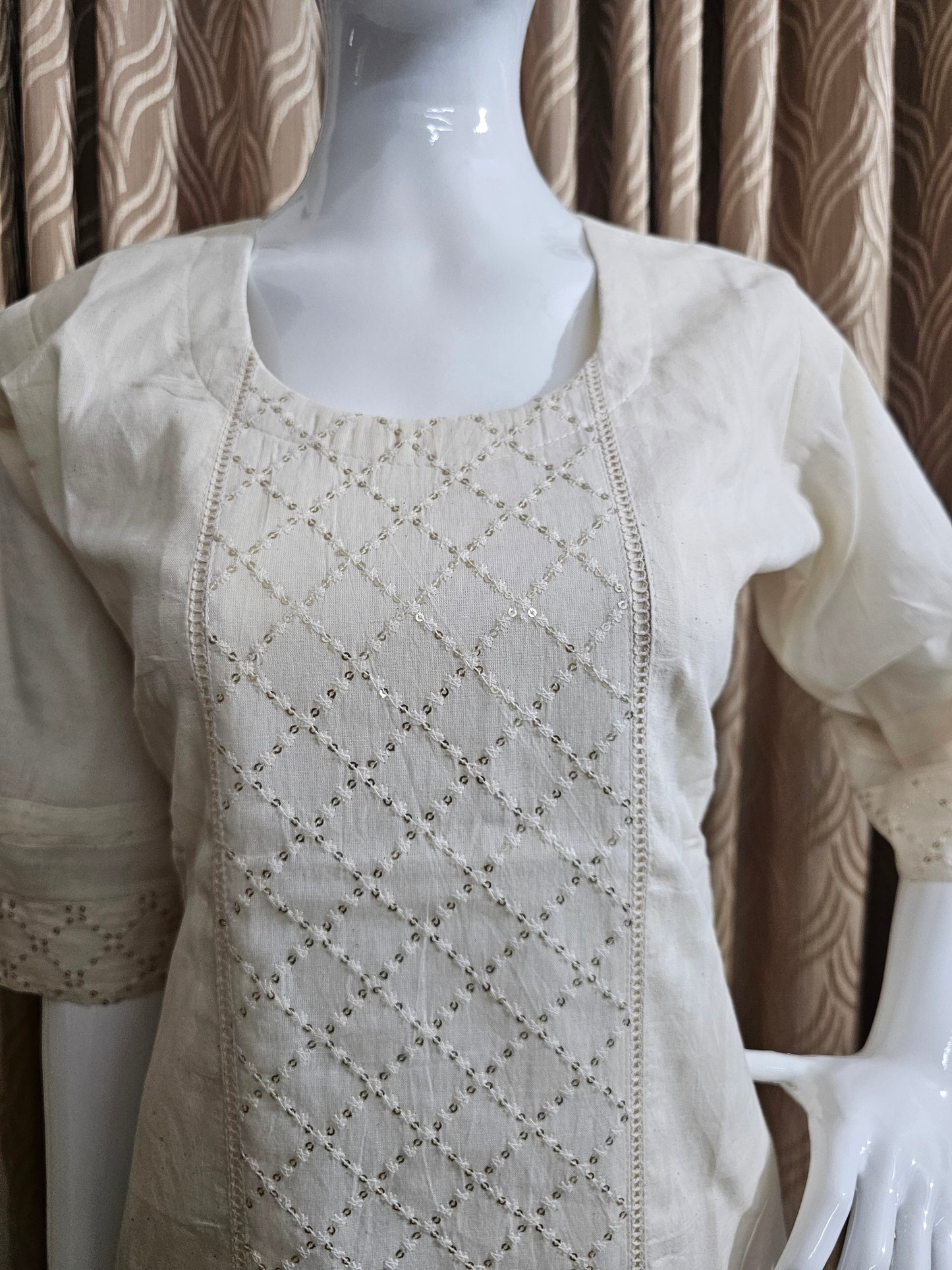 Off-White Cotton kurti