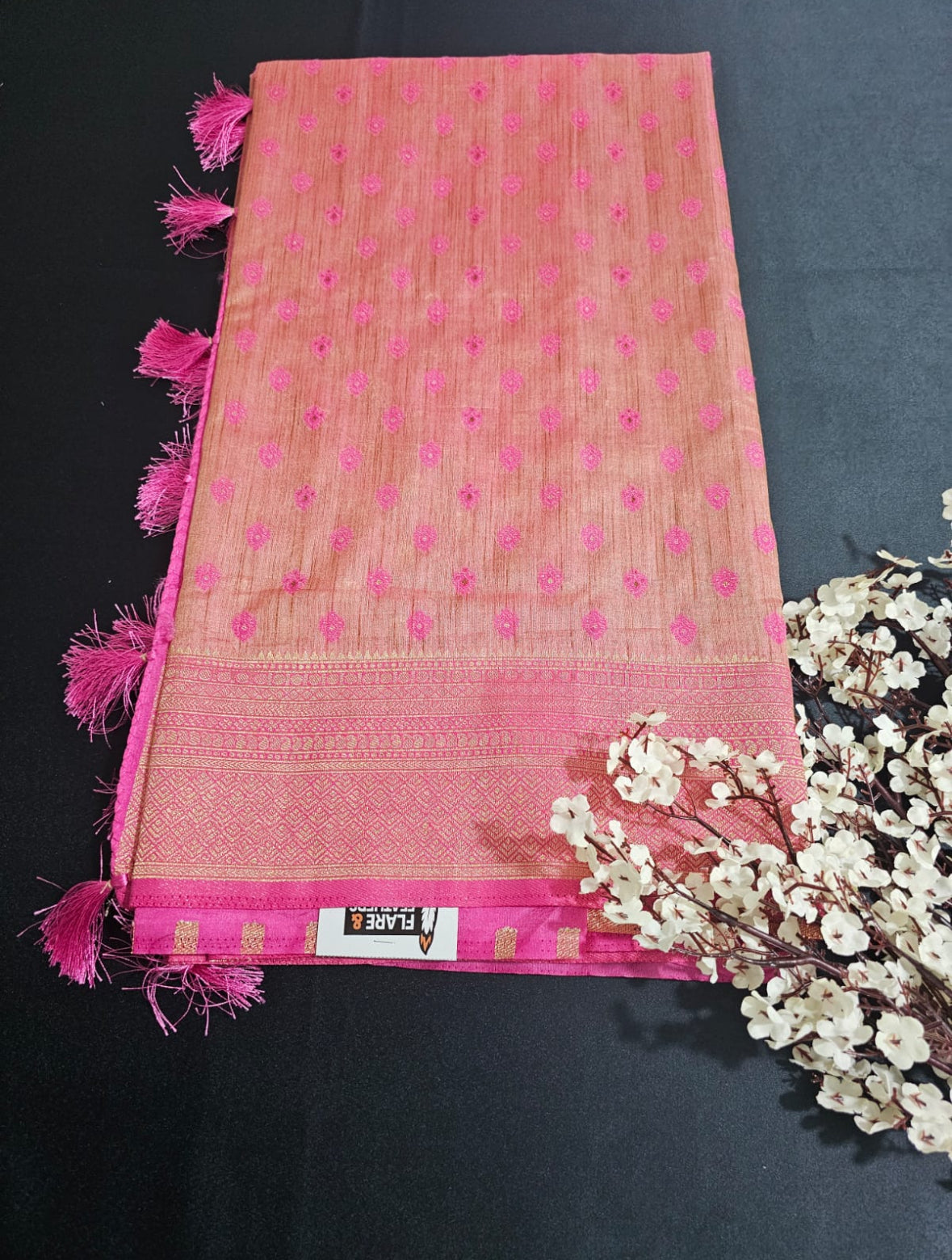 Fancy saree  pink