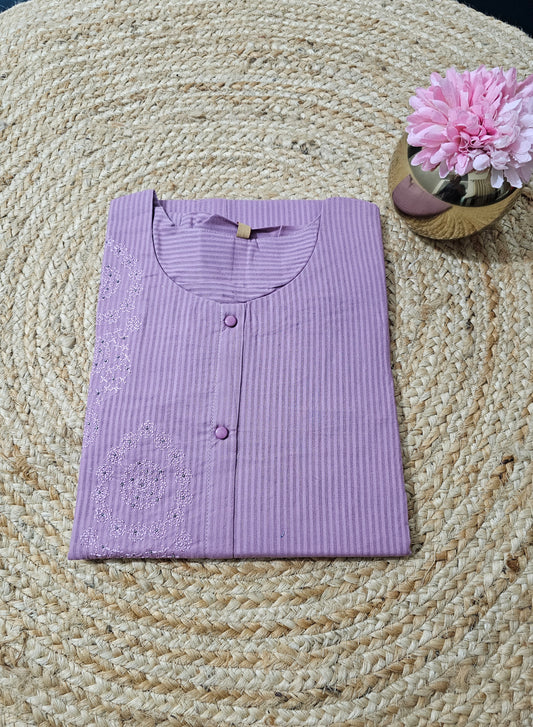 Lavender kurti