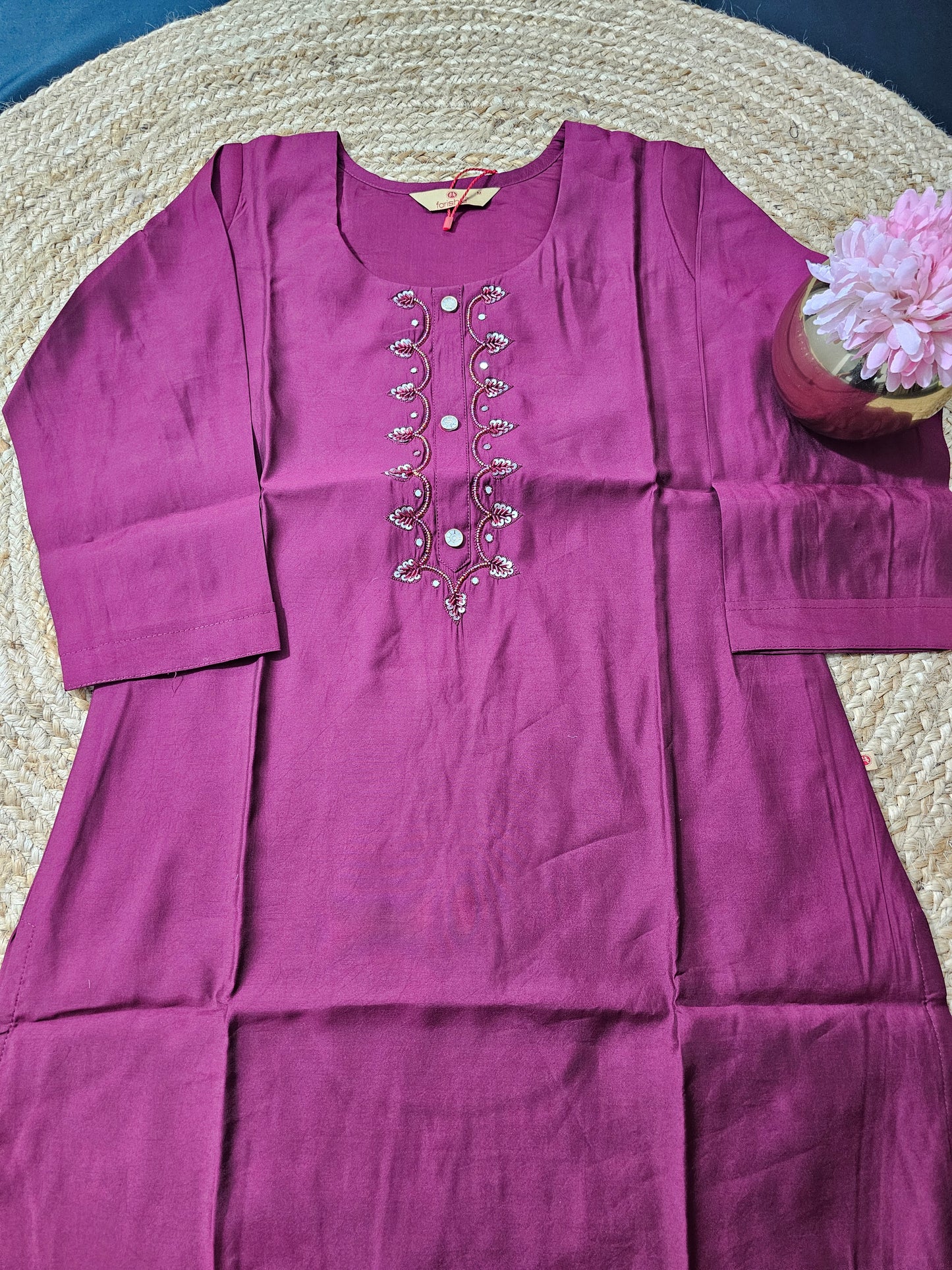 Wine shade kurti